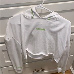 missguided cropped hoodie